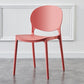 Plastic Contemporary Dining Room Chairs Matte Finish Open Back Dining Side Chairs Red 1 Piece Clearhalo ' kitchen&dining_furn' 'Dining Chairs' 'Dining Tables & Seating' 'dining_chair' 'furn' 'furn_dining_chair' 'Furniture' 'furniture_dining_chair' 'Kitchen & Dining Furniture' 'kitchen' 3835184