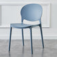 Plastic Contemporary Dining Room Chairs Matte Finish Open Back Dining Side Chairs Blue 1 Piece Clearhalo ' kitchen&dining_furn' 'Dining Chairs' 'Dining Tables & Seating' 'dining_chair' 'furn' 'furn_dining_chair' 'Furniture' 'furniture_dining_chair' 'Kitchen & Dining Furniture' 'kitchen' 3835190