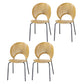 Modern Style Wood Kitchen Dining Room Chair Set Open Back Side Shell Chairs Natural 4 Piece Set Clearhalo ' kitchen&dining_furn' 'Dining Chairs' 'Dining Tables & Seating' 'dining_chair' 'furn' 'furn_dining_chair' 'Furniture' 'furniture_dining_chair' 'Kitchen & Dining Furniture' 'kitchen' 3835198