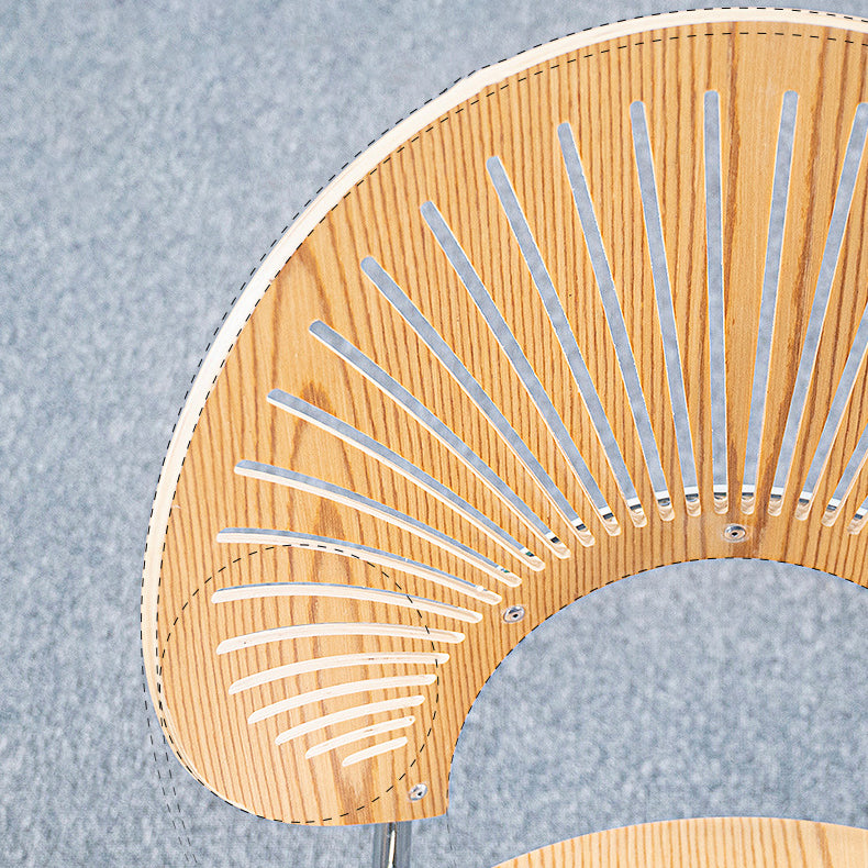 Modern Style Wood Kitchen Dining Room Chair Set Open Back Side Shell Chairs Clearhalo ' kitchen&dining_furn' 'Dining Chairs' 'Dining Tables & Seating' 'dining_chair' 'furn' 'furn_dining_chair' 'Furniture' 'furniture_dining_chair' 'Kitchen & Dining Furniture' 'kitchen' 3835207