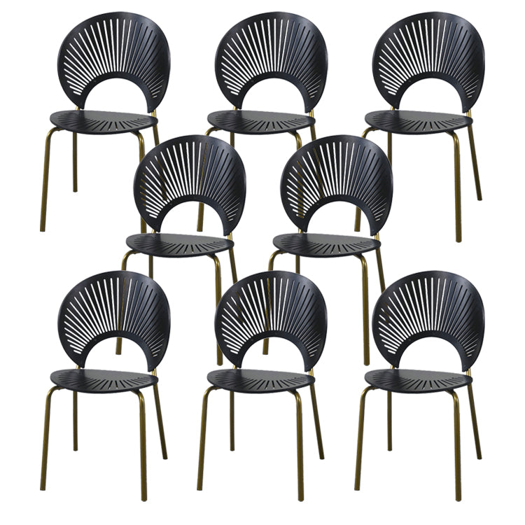 Modern Style Wood Kitchen Dining Room Chair Set Open Back Side Shell Chairs Black 8 Piece Set Clearhalo ' kitchen&dining_furn' 'Dining Chairs' 'Dining Tables & Seating' 'dining_chair' 'furn' 'furn_dining_chair' 'Furniture' 'furniture_dining_chair' 'Kitchen & Dining Furniture' 'kitchen' 3835211