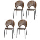 Modern Style Wood Kitchen Dining Room Chair Set Open Back Side Shell Chairs Walnut 4 Piece Set Clearhalo ' kitchen&dining_furn' 'Dining Chairs' 'Dining Tables & Seating' 'dining_chair' 'furn' 'furn_dining_chair' 'Furniture' 'furniture_dining_chair' 'Kitchen & Dining Furniture' 'kitchen' 3835214