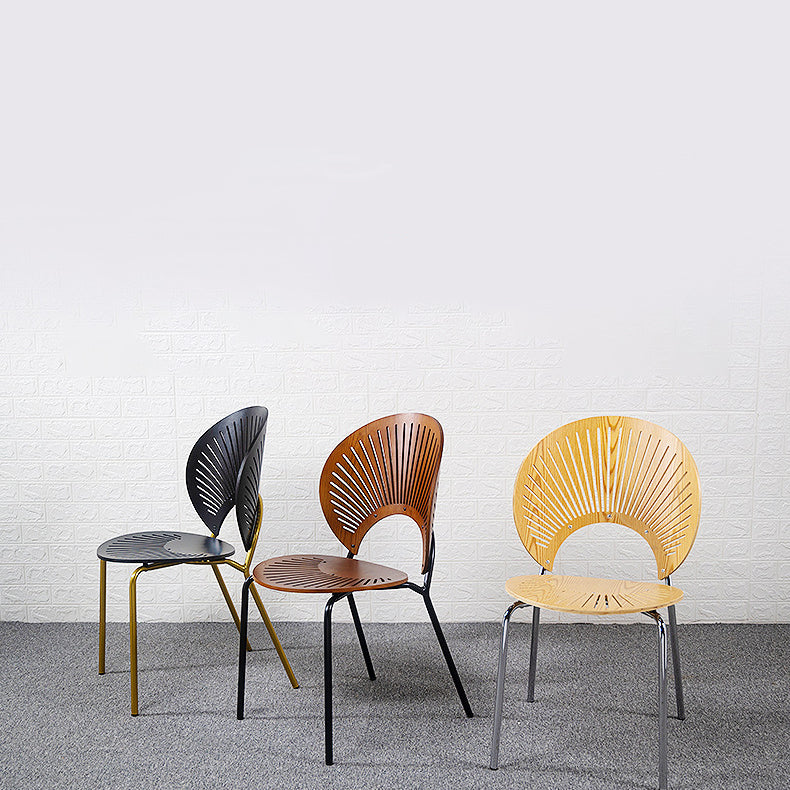 Modern Style Wood Kitchen Dining Room Chair Set Open Back Side Shell Chairs Clearhalo ' kitchen&dining_furn' 'Dining Chairs' 'Dining Tables & Seating' 'dining_chair' 'furn' 'furn_dining_chair' 'Furniture' 'furniture_dining_chair' 'Kitchen & Dining Furniture' 'kitchen' 3835218