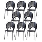 Modern Style Wood Kitchen Dining Room Chair Set Open Back Side Shell Chairs Matte Black 8 Piece Set Clearhalo ' kitchen&dining_furn' 'Dining Chairs' 'Dining Tables & Seating' 'dining_chair' 'furn' 'furn_dining_chair' 'Furniture' 'furniture_dining_chair' 'Kitchen & Dining Furniture' 'kitchen' 3835219