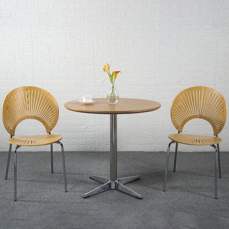 Modern Style Wood Kitchen Dining Room Chair Set Open Back Side Shell Chairs Clearhalo ' kitchen&dining_furn' 'Dining Chairs' 'Dining Tables & Seating' 'dining_chair' 'furn' 'furn_dining_chair' 'Furniture' 'furniture_dining_chair' 'Kitchen & Dining Furniture' 'kitchen' 3835221