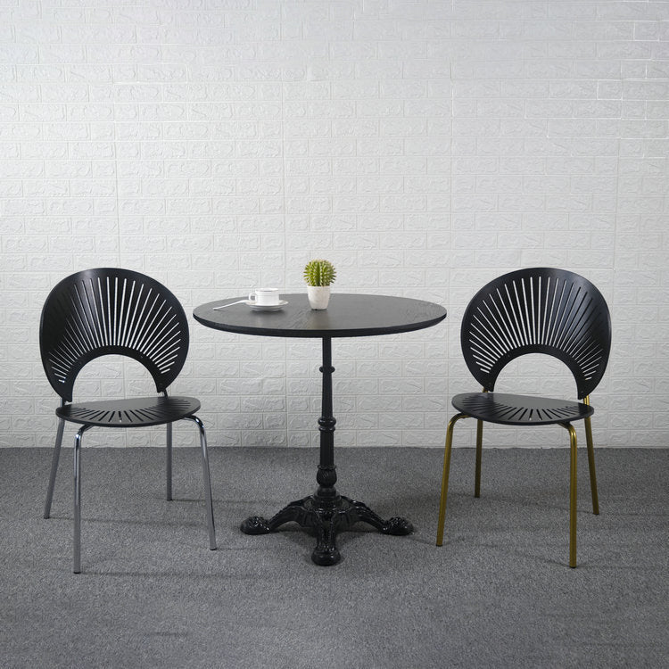 Modern Style Wood Kitchen Dining Room Chair Set Open Back Side Shell Chairs Clearhalo ' kitchen&dining_furn' 'Dining Chairs' 'Dining Tables & Seating' 'dining_chair' 'furn' 'furn_dining_chair' 'Furniture' 'furniture_dining_chair' 'Kitchen & Dining Furniture' 'kitchen' 3835222