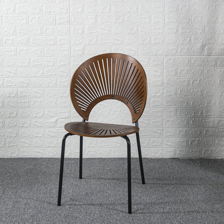 Modern Style Wood Kitchen Dining Room Chair Set Open Back Side Shell Chairs Clearhalo ' kitchen&dining_furn' 'Dining Chairs' 'Dining Tables & Seating' 'dining_chair' 'furn' 'furn_dining_chair' 'Furniture' 'furniture_dining_chair' 'Kitchen & Dining Furniture' 'kitchen' 3835223