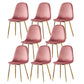 Indoor Armless Dining Chairs Velvet Solid Back Side Chairs with Metal Legs Pink 8 Piece Set Clearhalo ' kitchen&dining_furn' 'Dining Chairs' 'Dining Tables & Seating' 'dining_chair' 'furn' 'furn_dining_chair' 'Furniture' 'furniture_dining_chair' 'Kitchen & Dining Furniture' 'kitchen' 3835235