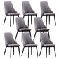 Modern Leather Dining Chair Solid Back Armless Side Chairs with Metal Legs Grey 8 Piece Set Clearhalo ' kitchen&dining_furn' 'Dining Chairs' 'Dining Tables & Seating' 'dining_chair' 'furn' 'furn_dining_chair' 'Furniture' 'furniture_dining_chair' 'Kitchen & Dining Furniture' 'kitchen' 3835256