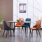 Modern Leather Dining Chair Solid Back Armless Side Chairs with Metal Legs Clearhalo ' kitchen&dining_furn' 'Dining Chairs' 'Dining Tables & Seating' 'dining_chair' 'furn' 'furn_dining_chair' 'Furniture' 'furniture_dining_chair' 'Kitchen & Dining Furniture' 'kitchen' 3835261