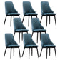 Modern Leather Dining Chair Solid Back Armless Side Chairs with Metal Legs Blackish Green 8 Piece Set Clearhalo ' kitchen&dining_furn' 'Dining Chairs' 'Dining Tables & Seating' 'dining_chair' 'furn' 'furn_dining_chair' 'Furniture' 'furniture_dining_chair' 'Kitchen & Dining Furniture' 'kitchen' 3835264