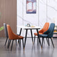 Modern Leather Dining Chair Solid Back Armless Side Chairs with Metal Legs Clearhalo ' kitchen&dining_furn' 'Dining Chairs' 'Dining Tables & Seating' 'dining_chair' 'furn' 'furn_dining_chair' 'Furniture' 'furniture_dining_chair' 'Kitchen & Dining Furniture' 'kitchen' 3835270