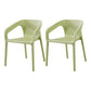 Modern Style Plastic Dining Arm Chair Stacking Dining Chair for Dining Room Lemon Green 2 Piece Set Clearhalo ' kitchen&dining_furn' 'Dining Chairs' 'Dining Tables & Seating' 'dining_chair' 'furn' 'furn_dining_chair' 'Furniture' 'furniture_dining_chair' 'Kitchen & Dining Furniture' 'kitchen' 3835381