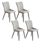 Leather Scandinavian Hotel Side Chair Parsons 18.5'' Wide Dining Chair with Black Legs Light Gray 4 Piece Set Clearhalo ' kitchen&dining_furn' 'Dining Chairs' 'Dining Tables & Seating' 'dining_chair' 'furn' 'furn_dining_chair' 'Furniture' 'furniture_dining_chair' 'Kitchen & Dining Furniture' 'kitchen' 3835411