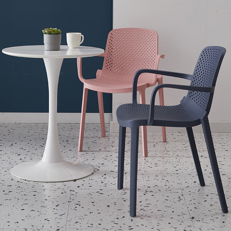 Modern Indoor-Outdoor Dining Arm Chair Multicolor Plastic Dining Arm Chair Clearhalo ' kitchen&dining_furn' 'Dining Chairs' 'Dining Tables & Seating' 'dining_chair' 'furn' 'furn_dining_chair' 'Furniture' 'furniture_dining_chair' 'Kitchen & Dining Furniture' 'kitchen' 3835415