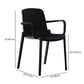 Modern Indoor-Outdoor Dining Arm Chair Multicolor Plastic Dining Arm Chair Clearhalo ' kitchen&dining_furn' 'Dining Chairs' 'Dining Tables & Seating' 'dining_chair' 'furn' 'furn_dining_chair' 'Furniture' 'furniture_dining_chair' 'Kitchen & Dining Furniture' 'kitchen' 3835433