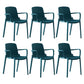 Modern Indoor-Outdoor Dining Arm Chair Multicolor Plastic Dining Arm Chair Blue 6 Piece Set Clearhalo ' kitchen&dining_furn' 'Dining Chairs' 'Dining Tables & Seating' 'dining_chair' 'furn' 'furn_dining_chair' 'Furniture' 'furniture_dining_chair' 'Kitchen & Dining Furniture' 'kitchen' 3835443