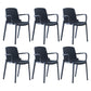 Modern Indoor-Outdoor Dining Arm Chair Multicolor Plastic Dining Arm Chair Gray-Blue 6 Piece Set Clearhalo ' kitchen&dining_furn' 'Dining Chairs' 'Dining Tables & Seating' 'dining_chair' 'furn' 'furn_dining_chair' 'Furniture' 'furniture_dining_chair' 'Kitchen & Dining Furniture' 'kitchen' 3835452
