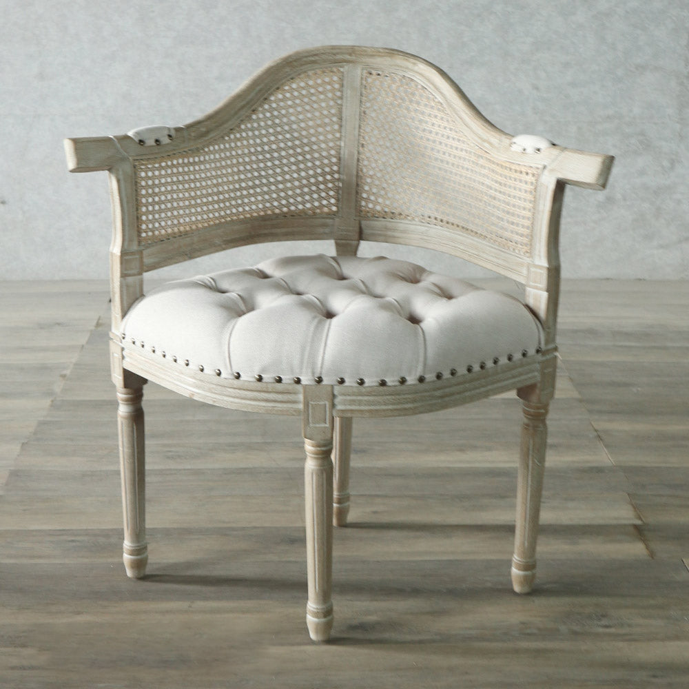 Solid Wood Country Style Dining Room Chairs Matte Finish Open Back Dining Arm Chairs Distressed White 1 Piece Clearhalo ' kitchen&dining_furn' 'Dining Chairs' 'Dining Tables & Seating' 'dining_chair' 'furn' 'furn_dining_chair' 'Furniture' 'furniture_dining_chair' 'Kitchen & Dining Furniture' 'kitchen' 3835475