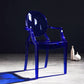 Scandinavian Plastic Dining Arm Chair Open Back Side Chair for Home Use Dark Blue 1 Piece Clearhalo ' kitchen&dining_furn' 'Dining Chairs' 'Dining Tables & Seating' 'dining_chair' 'furn' 'furn_dining_chair' 'Furniture' 'furniture_dining_chair' 'Kitchen & Dining Furniture' 'kitchen' 3835520