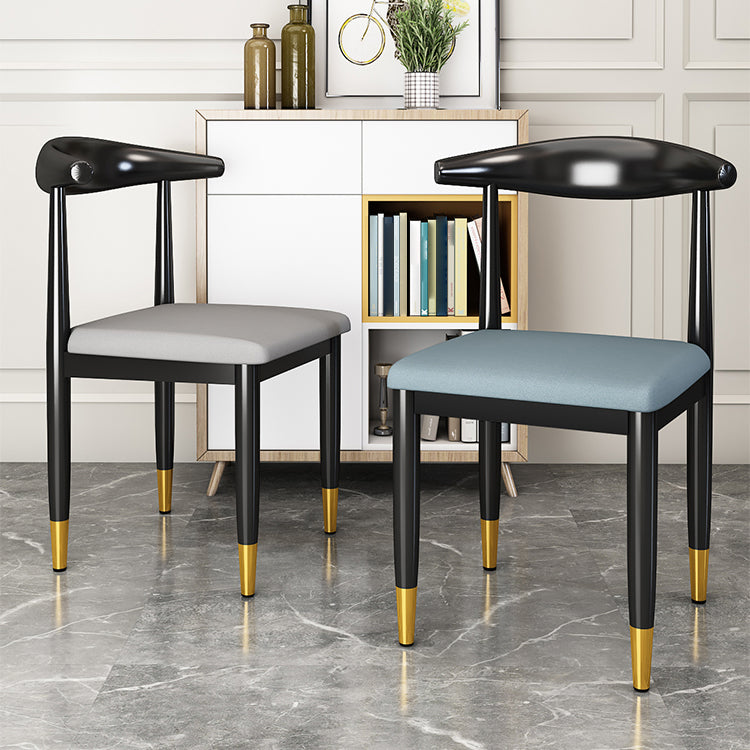 Metal Contemporary Style Dining Side Chair Indoor Open Back Dining Side Chair Clearhalo ' kitchen&dining_furn' 'Dining Chairs' 'Dining Tables & Seating' 'dining_chair' 'furn' 'furn_dining_chair' 'Furniture' 'furniture_dining_chair' 'Kitchen & Dining Furniture' 'kitchen' 3835526