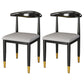 Metal Contemporary Style Dining Side Chair Indoor Open Back Dining Side Chair Light Gray 2 Piece Set Clearhalo ' kitchen&dining_furn' 'Dining Chairs' 'Dining Tables & Seating' 'dining_chair' 'furn' 'furn_dining_chair' 'Furniture' 'furniture_dining_chair' 'Kitchen & Dining Furniture' 'kitchen' 3835537