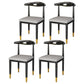 Metal Contemporary Style Dining Side Chair Indoor Open Back Dining Side Chair Light Gray 4 Piece Set Clearhalo ' kitchen&dining_furn' 'Dining Chairs' 'Dining Tables & Seating' 'dining_chair' 'furn' 'furn_dining_chair' 'Furniture' 'furniture_dining_chair' 'Kitchen & Dining Furniture' 'kitchen' 3835539
