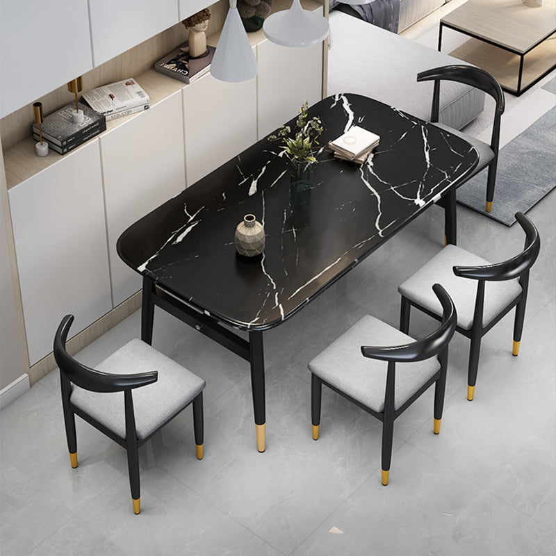 Metal Contemporary Style Dining Side Chair Indoor Open Back Dining Side Chair Clearhalo ' kitchen&dining_furn' 'Dining Chairs' 'Dining Tables & Seating' 'dining_chair' 'furn' 'furn_dining_chair' 'Furniture' 'furniture_dining_chair' 'Kitchen & Dining Furniture' 'kitchen' 3835544