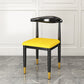Metal Contemporary Style Dining Side Chair Indoor Open Back Dining Side Chair Yellow 1 Piece Clearhalo ' kitchen&dining_furn' 'Dining Chairs' 'Dining Tables & Seating' 'dining_chair' 'furn' 'furn_dining_chair' 'Furniture' 'furniture_dining_chair' 'Kitchen & Dining Furniture' 'kitchen' 3835546