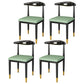 Metal Contemporary Style Dining Side Chair Indoor Open Back Dining Side Chair Green 4 Piece Set Clearhalo ' kitchen&dining_furn' 'Dining Chairs' 'Dining Tables & Seating' 'dining_chair' 'furn' 'furn_dining_chair' 'Furniture' 'furniture_dining_chair' 'Kitchen & Dining Furniture' 'kitchen' 3835560