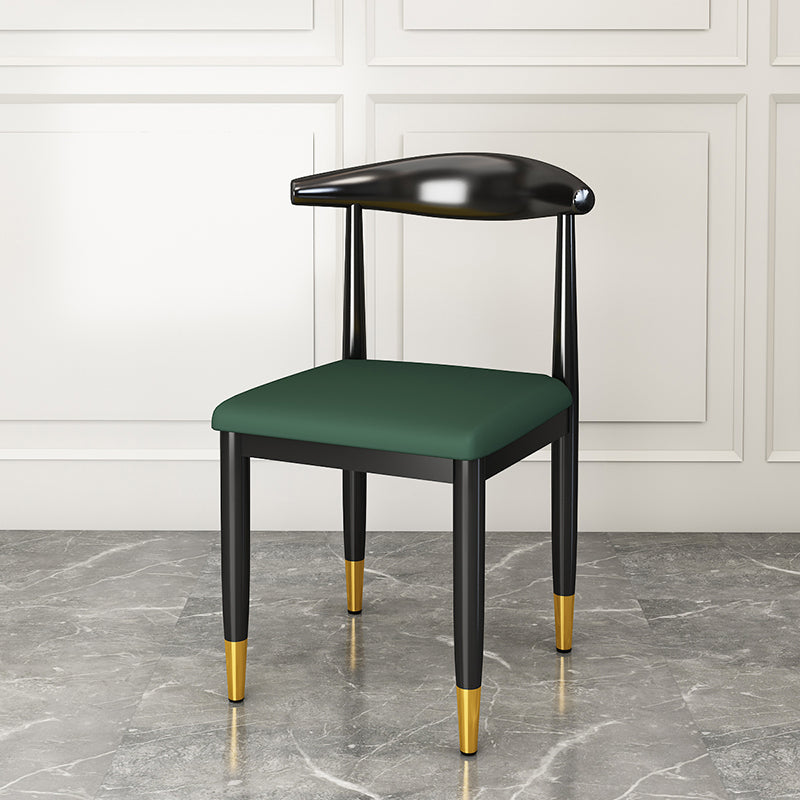 Metal Contemporary Style Dining Side Chair Indoor Open Back Dining Side Chair Light Green 1 Piece Clearhalo ' kitchen&dining_furn' 'Dining Chairs' 'Dining Tables & Seating' 'dining_chair' 'furn' 'furn_dining_chair' 'Furniture' 'furniture_dining_chair' 'Kitchen & Dining Furniture' 'kitchen' 3835561