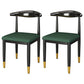 Metal Contemporary Style Dining Side Chair Indoor Open Back Dining Side Chair Light Green 2 Piece Set Clearhalo ' kitchen&dining_furn' 'Dining Chairs' 'Dining Tables & Seating' 'dining_chair' 'furn' 'furn_dining_chair' 'Furniture' 'furniture_dining_chair' 'Kitchen & Dining Furniture' 'kitchen' 3835562