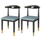 Metal Contemporary Style Dining Side Chair Indoor Open Back Dining Side Chair Navy Blue 2 Piece Set Clearhalo ' kitchen&dining_furn' 'Dining Chairs' 'Dining Tables & Seating' 'dining_chair' 'furn' 'furn_dining_chair' 'Furniture' 'furniture_dining_chair' 'Kitchen & Dining Furniture' 'kitchen' 3835574