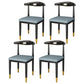 Metal Contemporary Style Dining Side Chair Indoor Open Back Dining Side Chair Navy Blue 4 Piece Set Clearhalo ' kitchen&dining_furn' 'Dining Chairs' 'Dining Tables & Seating' 'dining_chair' 'furn' 'furn_dining_chair' 'Furniture' 'furniture_dining_chair' 'Kitchen & Dining Furniture' 'kitchen' 3835575