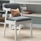 Contemporary Kitchen Opening Back Dining Arm Chair Solid Wood Dining Arm Chair Ivory 1 Piece Clearhalo ' kitchen&dining_furn' 'Dining Chairs' 'Dining Tables & Seating' 'dining_chair' 'furn' 'furn_dining_chair' 'Furniture' 'furniture_dining_chair' 'Kitchen & Dining Furniture' 'kitchen' 3835577