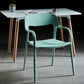 Plastic Open Back Stacking Arm Chair Contemporary Meeting Room Dining Chair Clearhalo ' kitchen&dining_furn' 'Dining Chairs' 'Dining Tables & Seating' 'dining_chair' 'furn' 'furn_dining_chair' 'Furniture' 'furniture_dining_chair' 'Kitchen & Dining Furniture' 'kitchen' 3835612