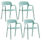 Plastic Open Back Stacking Arm Chair Contemporary Meeting Room Dining Chair Green 4 Piece Set Clearhalo ' kitchen&dining_furn' 'Dining Chairs' 'Dining Tables & Seating' 'dining_chair' 'furn' 'furn_dining_chair' 'Furniture' 'furniture_dining_chair' 'Kitchen & Dining Furniture' 'kitchen' 3835620