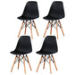 Contemporary Style Plastic Dining Chair Home Side Solid Back Chair for Kitchen Black Set of 4 Clearhalo ' kitchen&dining_furn' 'Dining Chairs' 'Dining Tables & Seating' 'dining_chair' 'Furniture' 'furniture_dining_chair' 'Kitchen & Dining Furniture' 'kitchen' 3835639