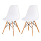 Contemporary Style Plastic Dining Chair Home Side Solid Back Chair for Kitchen White Set of 2 Clearhalo ' kitchen&dining_furn' 'Dining Chairs' 'Dining Tables & Seating' 'dining_chair' 'Furniture' 'furniture_dining_chair' 'Kitchen & Dining Furniture' 'kitchen' 3835648