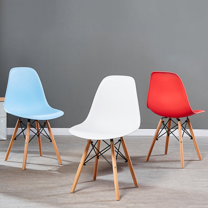 Contemporary Style Plastic Dining Chair Home Side Solid Back Chair for Kitchen Clearhalo ' kitchen&dining_furn' 'Dining Chairs' 'Dining Tables & Seating' 'dining_chair' 'Furniture' 'furniture_dining_chair' 'Kitchen & Dining Furniture' 'kitchen' 3835658