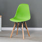 Contemporary Style Plastic Dining Chair Home Side Solid Back Chair for Kitchen Green 1 Piece Clearhalo ' kitchen&dining_furn' 'Dining Chairs' 'Dining Tables & Seating' 'dining_chair' 'Furniture' 'furniture_dining_chair' 'Kitchen & Dining Furniture' 'kitchen' 3835668