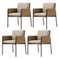 Modern Style Arm Chair Sponge Cushion Dining Chair of 22" Wide with Stainless Steel Legs Light Gray 4 Piece Set Clearhalo ' kitchen&dining_furn' 'Dining Chairs' 'Dining Tables & Seating' 'dining_chair' 'furn' 'furn_dining_chair' 'Furniture' 'furniture_dining_chair' 'Kitchen & Dining Furniture' 'kitchen' 3835677