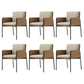 Modern Style Arm Chair Sponge Cushion Dining Chair of 22" Wide with Stainless Steel Legs Light Gray 6 Piece Set Clearhalo ' kitchen&dining_furn' 'Dining Chairs' 'Dining Tables & Seating' 'dining_chair' 'furn' 'furn_dining_chair' 'Furniture' 'furniture_dining_chair' 'Kitchen & Dining Furniture' 'kitchen' 3835679