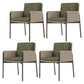 Modern Style Arm Chair Sponge Cushion Dining Chair of 22" Wide with Stainless Steel Legs Army Green 4 Piece Set Clearhalo ' kitchen&dining_furn' 'Dining Chairs' 'Dining Tables & Seating' 'dining_chair' 'furn' 'furn_dining_chair' 'Furniture' 'furniture_dining_chair' 'Kitchen & Dining Furniture' 'kitchen' 3835682
