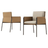 Modern Style Arm Chair Sponge Cushion Dining Chair of 22" Wide with Stainless Steel Legs Clearhalo ' kitchen&dining_furn' 'Dining Chairs' 'Dining Tables & Seating' 'dining_chair' 'furn' 'furn_dining_chair' 'Furniture' 'furniture_dining_chair' 'Kitchen & Dining Furniture' 'kitchen' 3835683