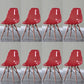 Glam Style Acrylic Side Chair Transparent Armless Dining Chairs for Home Red Set of 8 Clearhalo ' kitchen&dining_furn' 'Dining Chairs' 'Dining Tables & Seating' 'dining_chair' 'Furniture' 'furniture_dining_chair' 'Kitchen & Dining Furniture' 'kitchen' 3835695