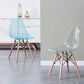 Glam Style Acrylic Side Chair Transparent Armless Dining Chairs for Home Clearhalo ' kitchen&dining_furn' 'Dining Chairs' 'Dining Tables & Seating' 'dining_chair' 'Furniture' 'furniture_dining_chair' 'Kitchen & Dining Furniture' 'kitchen' 3835699
