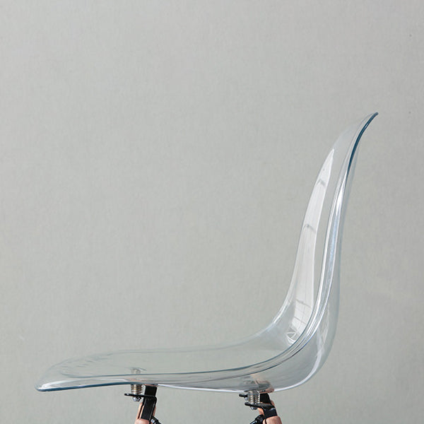 Glam Style Acrylic Side Chair Transparent Armless Dining Chairs for Home Clearhalo ' kitchen&dining_furn' 'Dining Chairs' 'Dining Tables & Seating' 'dining_chair' 'Furniture' 'furniture_dining_chair' 'Kitchen & Dining Furniture' 'kitchen' 3835707