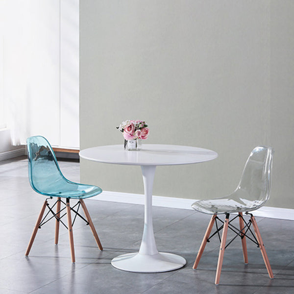 Glam Style Acrylic Side Chair Transparent Armless Dining Chairs for Home Clearhalo ' kitchen&dining_furn' 'Dining Chairs' 'Dining Tables & Seating' 'dining_chair' 'Furniture' 'furniture_dining_chair' 'Kitchen & Dining Furniture' 'kitchen' 3835710