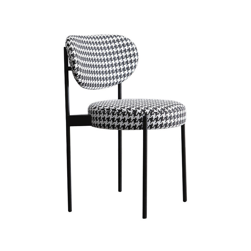Glam Style Metal Side Chair Open Back Dining Armless Chair for Dining Room Clearhalo ' kitchen&dining_furn' 'Dining Chairs' 'Dining Tables & Seating' 'dining_chair' 'Furniture' 'furniture_dining_chair' 'Kitchen & Dining Furniture' 'kitchen' 3835721